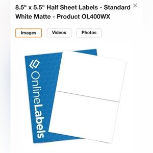 Shipping Label Paper